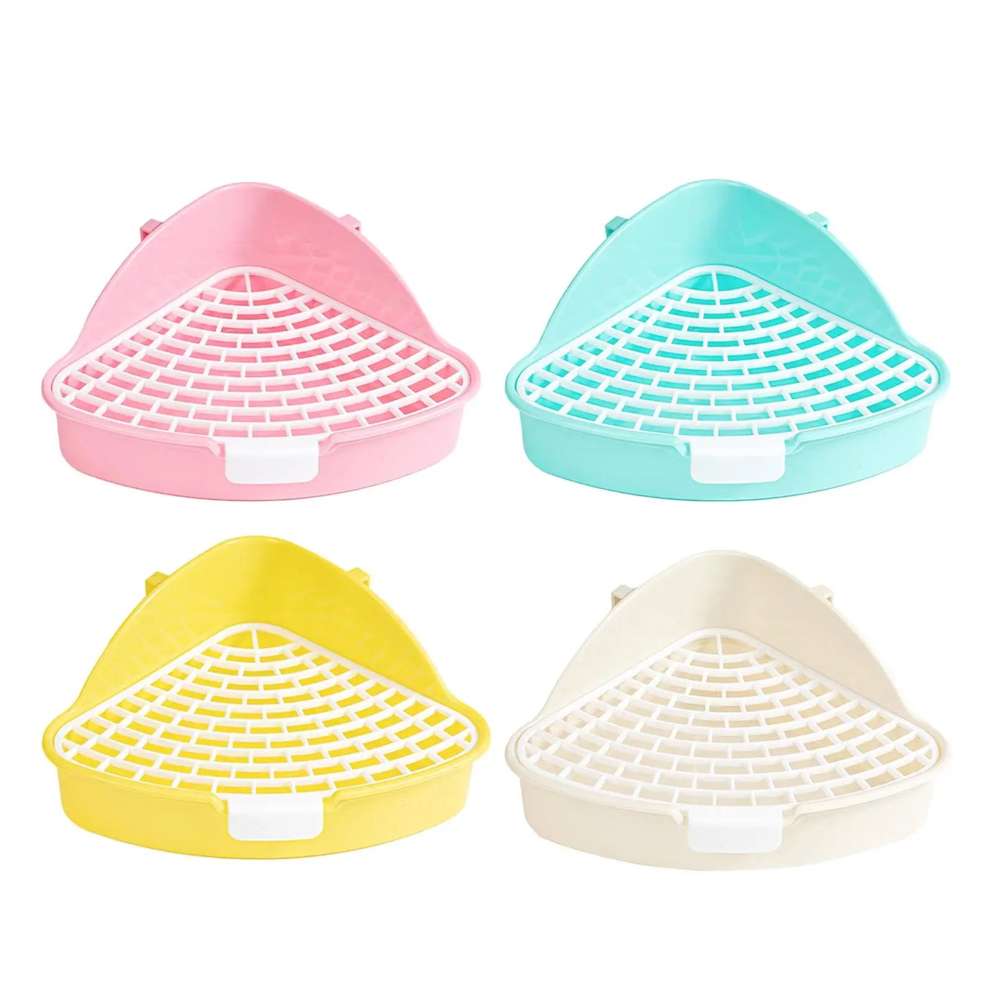 Rabbit Litter Pan Pets Toilet Small Animal Potty Trainer Easy to Clean for Small Animals Bunny Hamster Chinchillas Ferrets