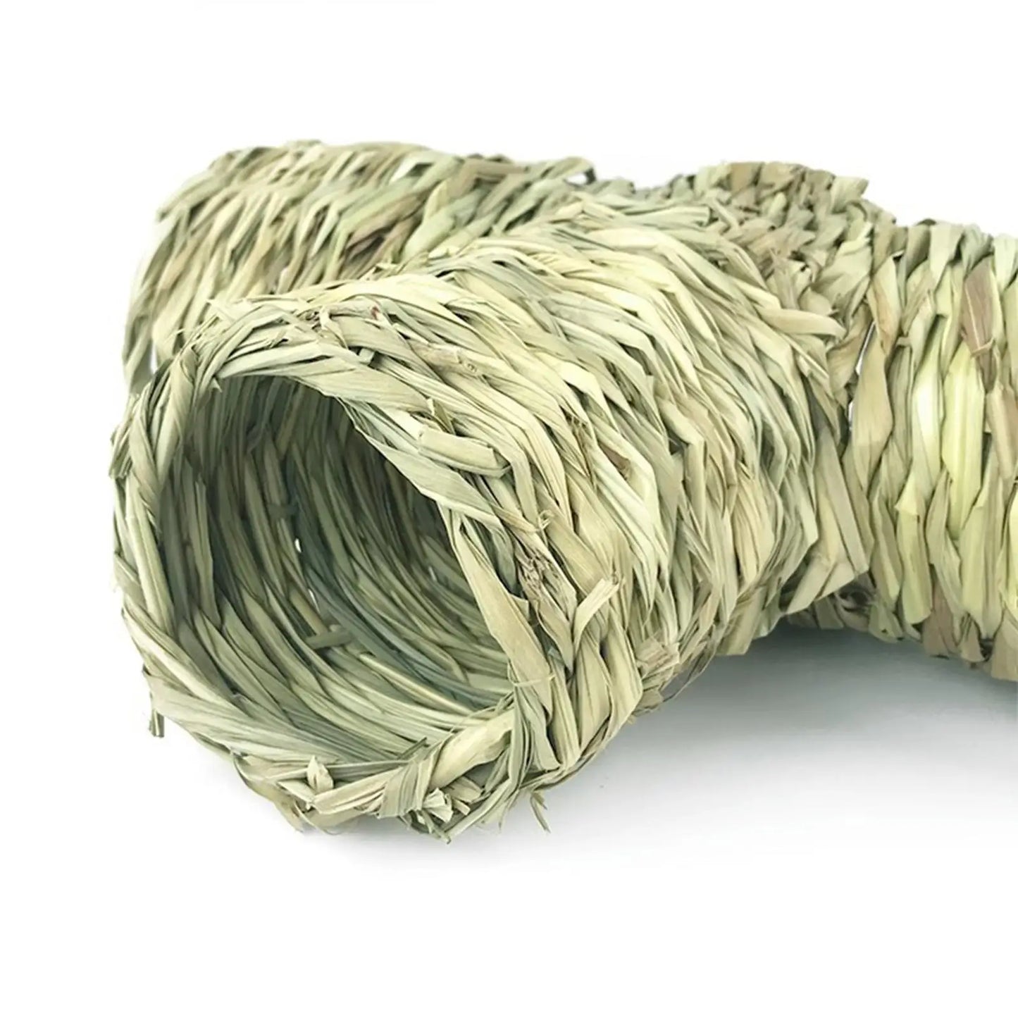 Hamster Grass Tunnel Interactive Toy Cage Chew Toys Rabbit Tunnel Tube Straw