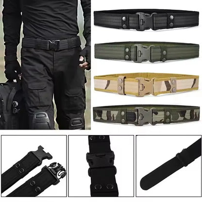 Men's Quick-Release Tactical Belt | Heavy Duty Nylon Outdoor Belt