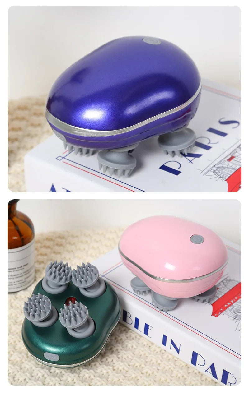 Pet Electric Head Massager Instrument Multi-functional Charging Cat Decompression Relax Tissue Kneading Vibrating Pet Products