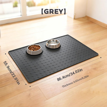 Pet Placemat Nonspill Easy to Clean Foldable Cat and Dog Feeding Mat Silicone Non-slip Waterproof Pet Mat