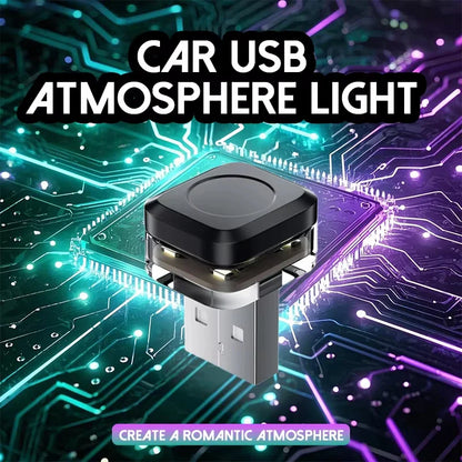 Mini Car USB LED Light | Portable Plug Play Ambient Mood Lamp for Auto Interior
