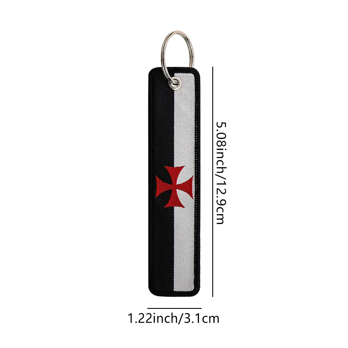 National Flags Embroidery Key Fob | Motorcycle Car Backpack Keychain
