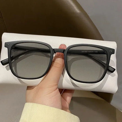 Ultra Light Square Photochromic Sunglasses | Replaceable Lens Eyewear for Men and Women