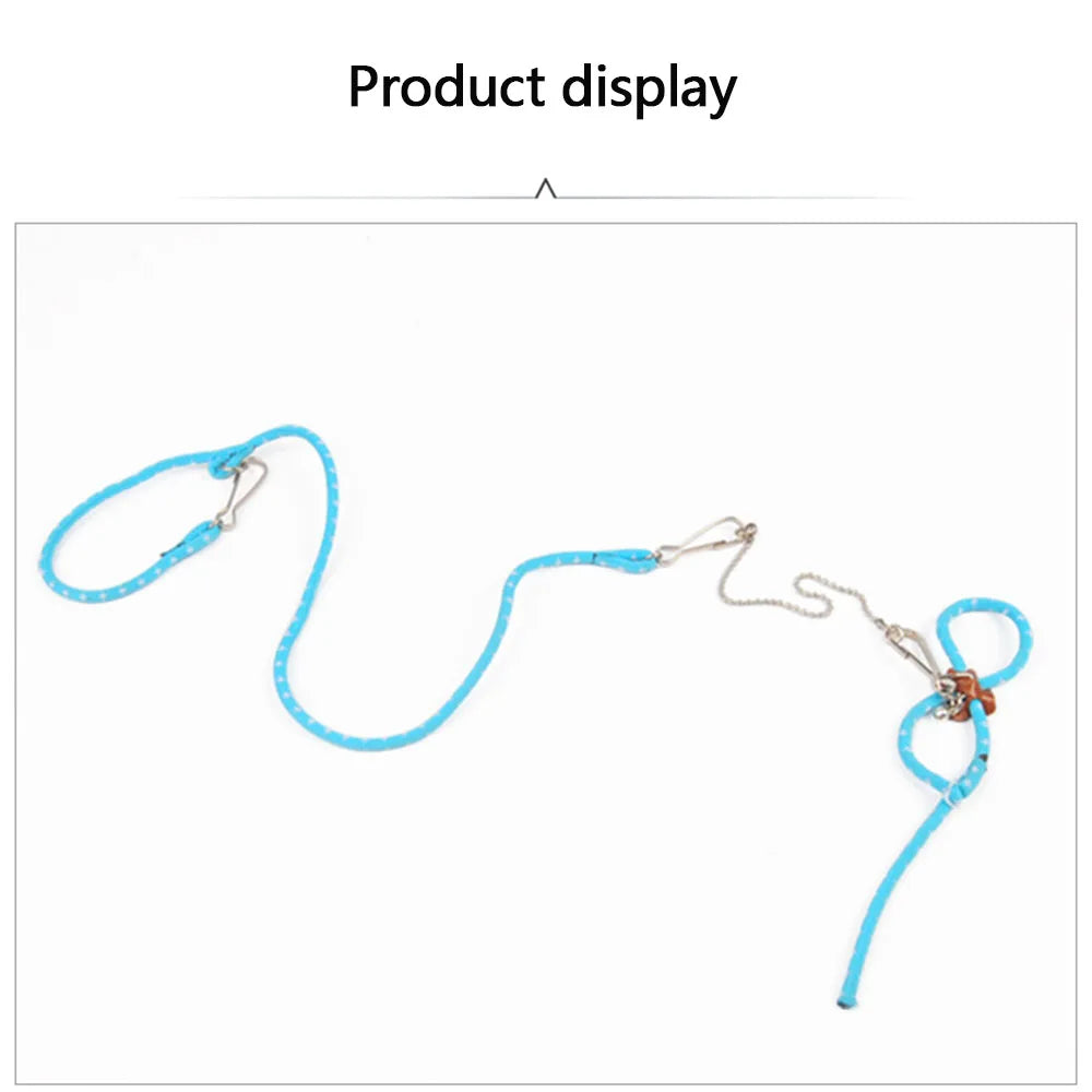 Small Animal Pet Leash Adjustable Soft Set Bird Mouse Hamster Ferret Pigskin Strap Bite Resistant Leash Guinea Pig Accessories