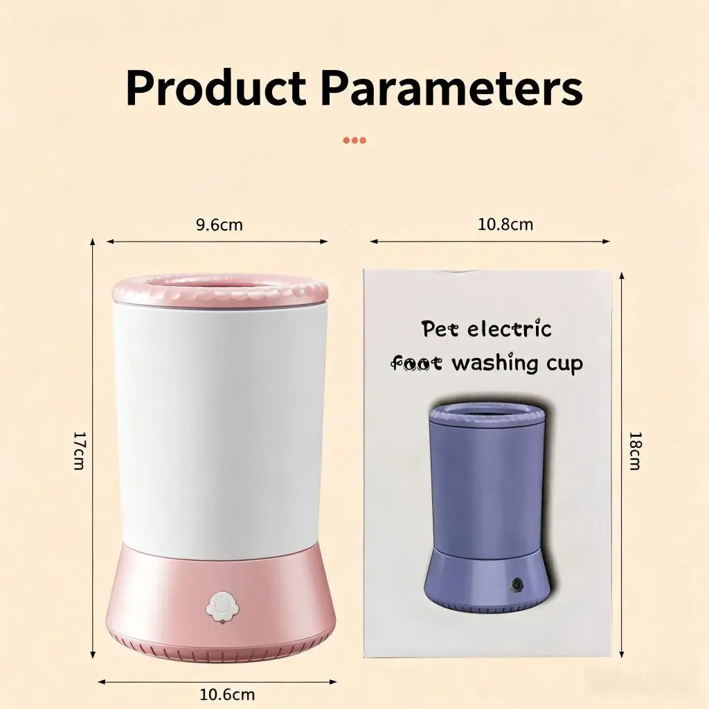 Pet Foot Washing Machine Electric Pet Paw Cleaner Automatic Dog Quick Cleaner Pet Paw Portable Low Noise Waterproof Foot Cup