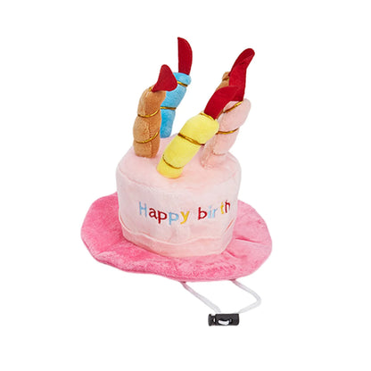 Pet Birthday Party Hat Toy Set For Cats and Dogs Elastic Comfortable Wear Bite Resistant Durable Photo Prop Gift