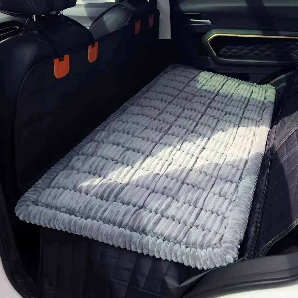 New Durable High Quality Multi-Purpose Backseat Pet Bed Mat  Thick Breathable Plaid Dog Bed Washable Dog Car Seat Cover
