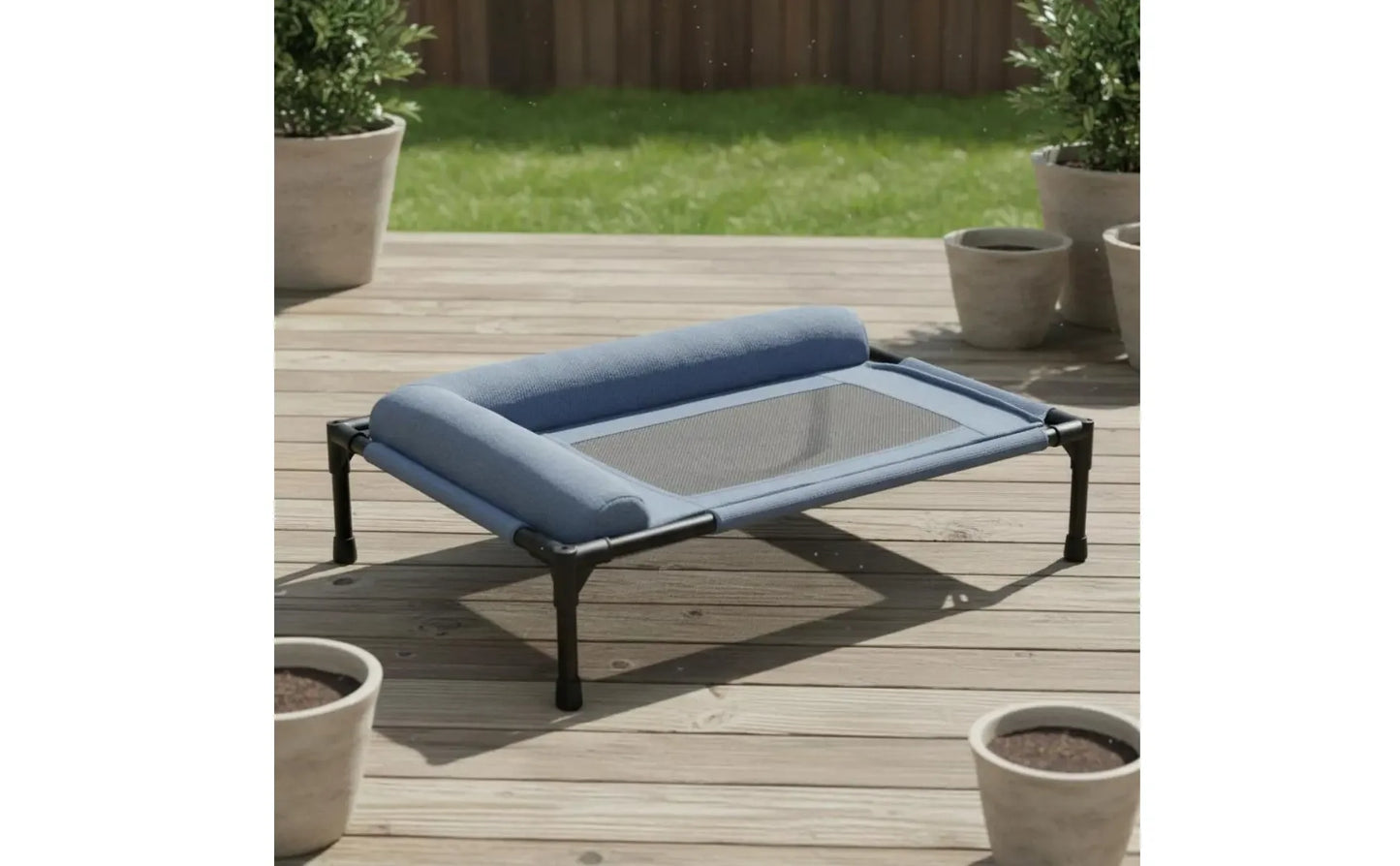 Elevated Pet Bed All-Sekkon Use Raised Dog and Cat Bed Pet Cot Moisture-Resistant Easy to Clean for Dogs, Travel, Patio