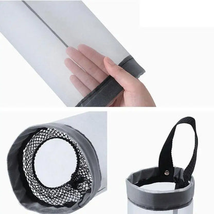 Wall Mount Grocery Bag Holder | Hanging Plastic Bag Dispenser for Kitchen Storage