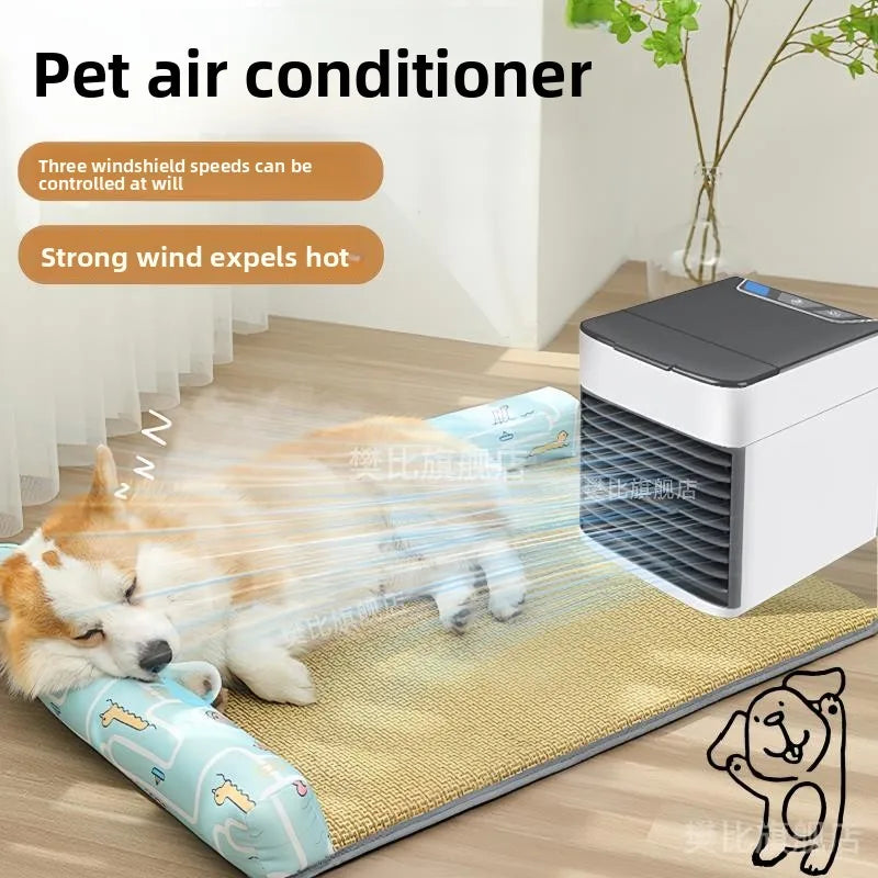 Pet Air Conditioner Cooling Artifact Small Mini Household Dog Cat Rabbit Fan Cooling Puppy Special Summer Pet Products