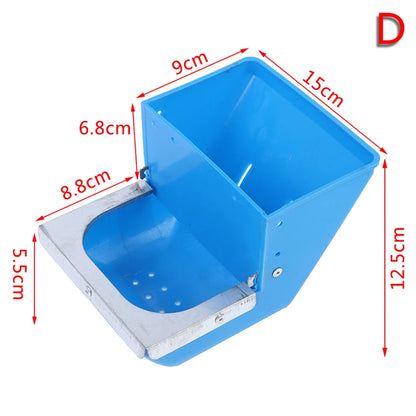1PC Rabbit Feed Box Hopper Rabbit Cage Rabbit Animal Anti Pickling Feed Trough Rabbits Feeders Food Box Farm Garden Convenient