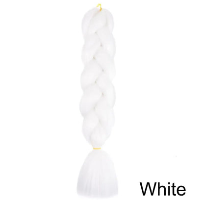 24-Inch Jumbo Box Braiding Hair Extensions | Yaki Straight Synthetic Dreadlocks