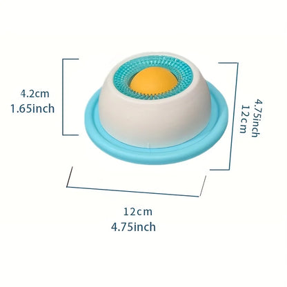 Pet Lick Mat Yogurt Licking Plate Slow Feeder for Dogs & Cats - Interactive Snack Bowl, Promotes Dental Health, Pet Licking Mat