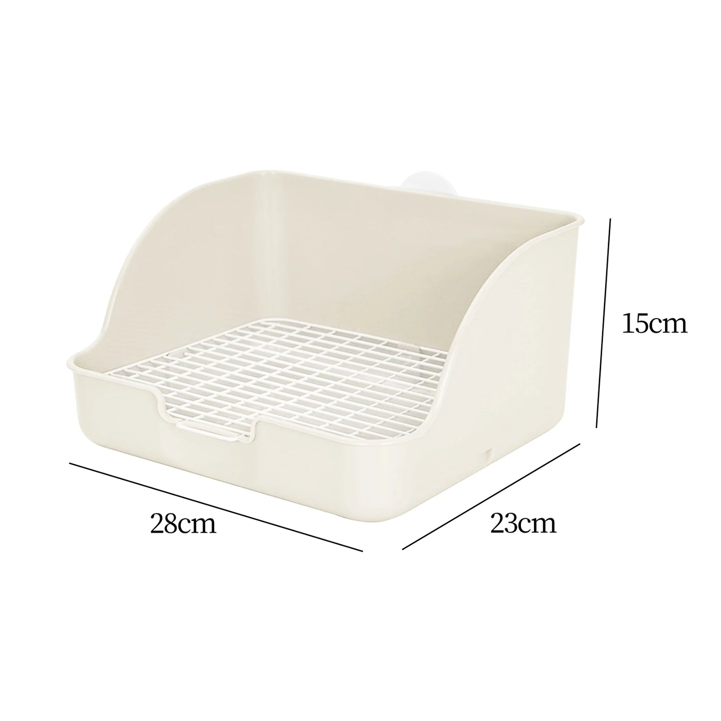 Rabbit Litter Box Rectangular Pet Toilet Pet Pan Potty Small Animal Litter Pee Pan Tray Toilet Easy Operation Bigger Pet