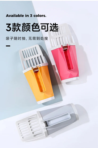 Cat Litter Scooper Large Capacity Built-in Poop Bag Cats Shovel Kitty Self-Cleaning For Toilet Tray Box Clean Tool Pet Supplies