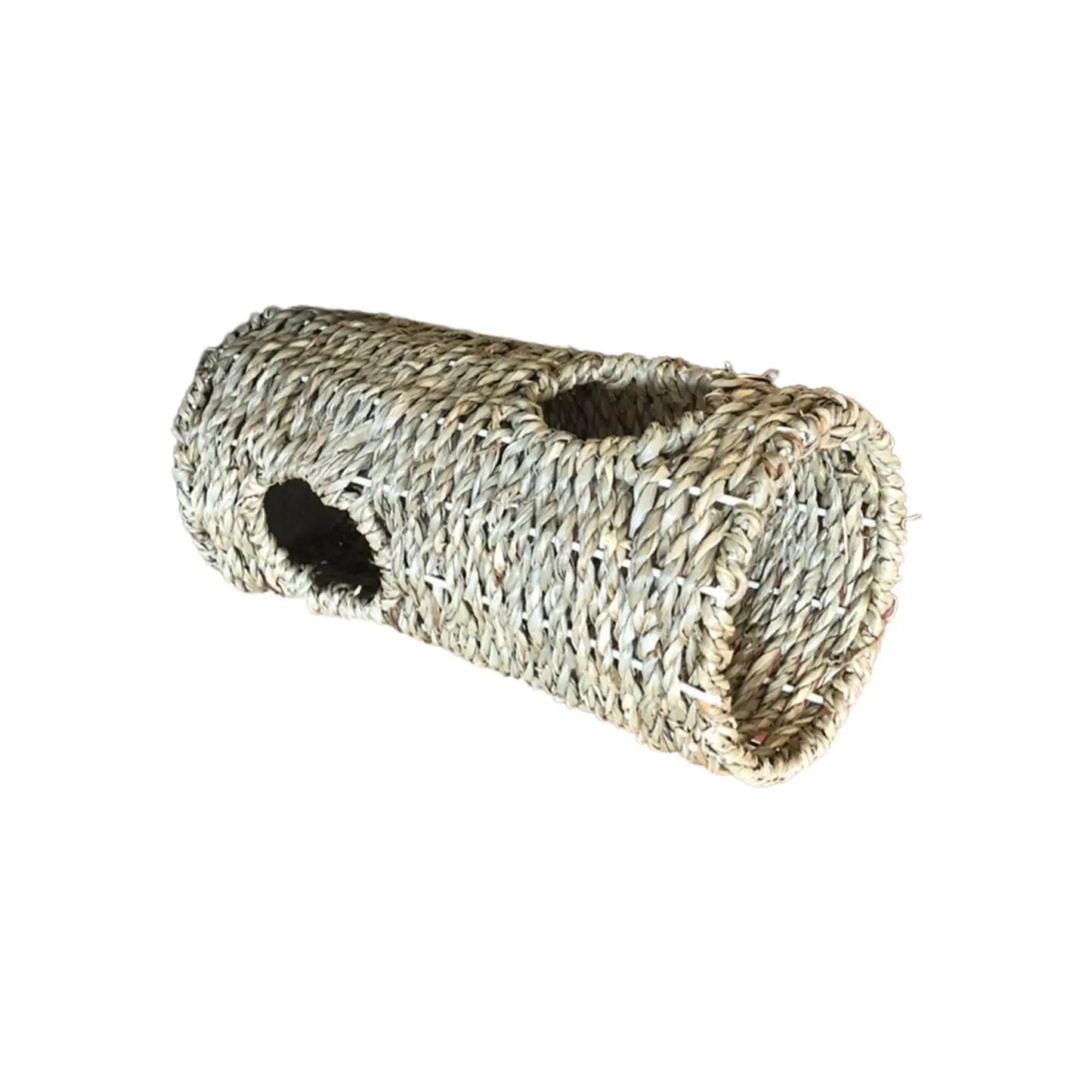 Hamster Grass Tunnel Durable Lightweight Tube Burrow House Straw Tunnel for Hamster Hedgehog Mice Ferrets Small Sized Animals