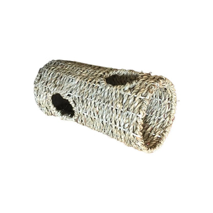 Hamster Grass Tunnel Durable Lightweight Tube Burrow House Straw Tunnel for Hamster Hedgehog Mice Ferrets Small Sized Animals