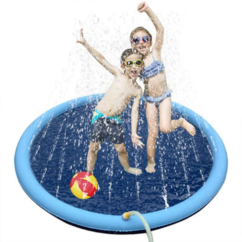 Pet Dog Water Spray Mat Pvc Inflatable Water Fountain Spray Mat Pet Bathing Mat Outdoor Water Play
