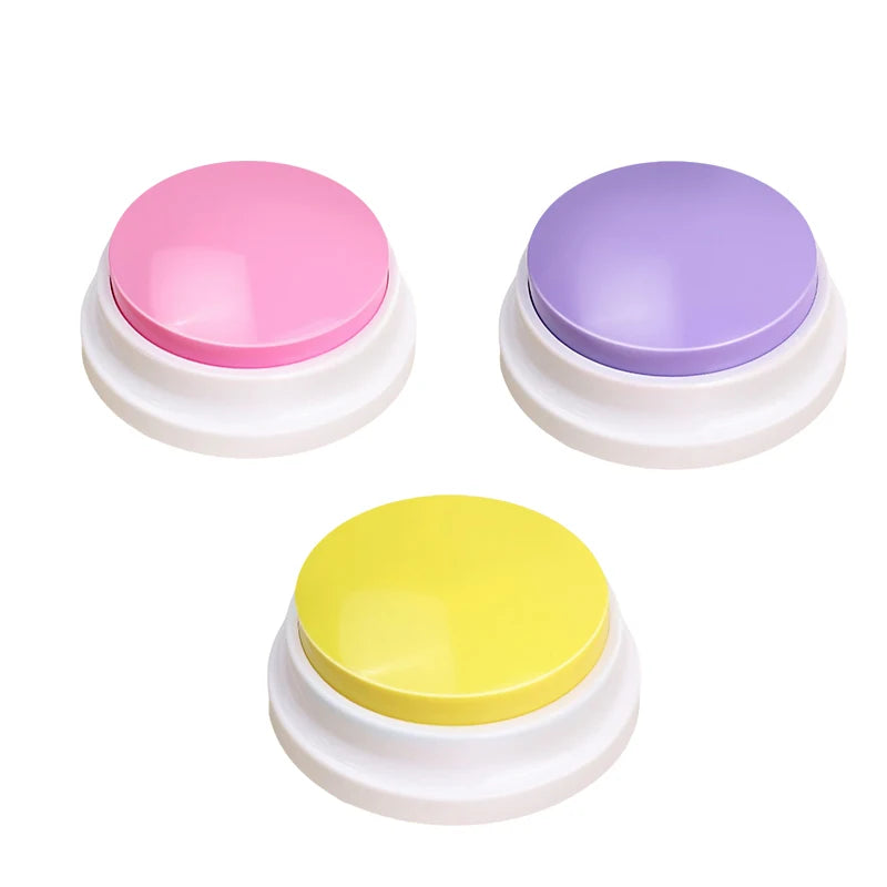 Pet Communication Button Recordable Talking Training Buzzer Cat Dog Toys Talking Starters  Speaking Button Portable Pet Supplies