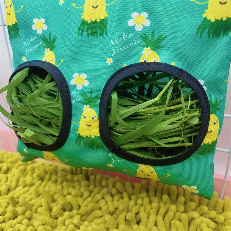 Rabbit Hay Bag Hay Dispenser For Guinea Pig Chinchilla Food House For Hay Guinea Pigs Feeder Hay Bag For Rabbits Pet Products