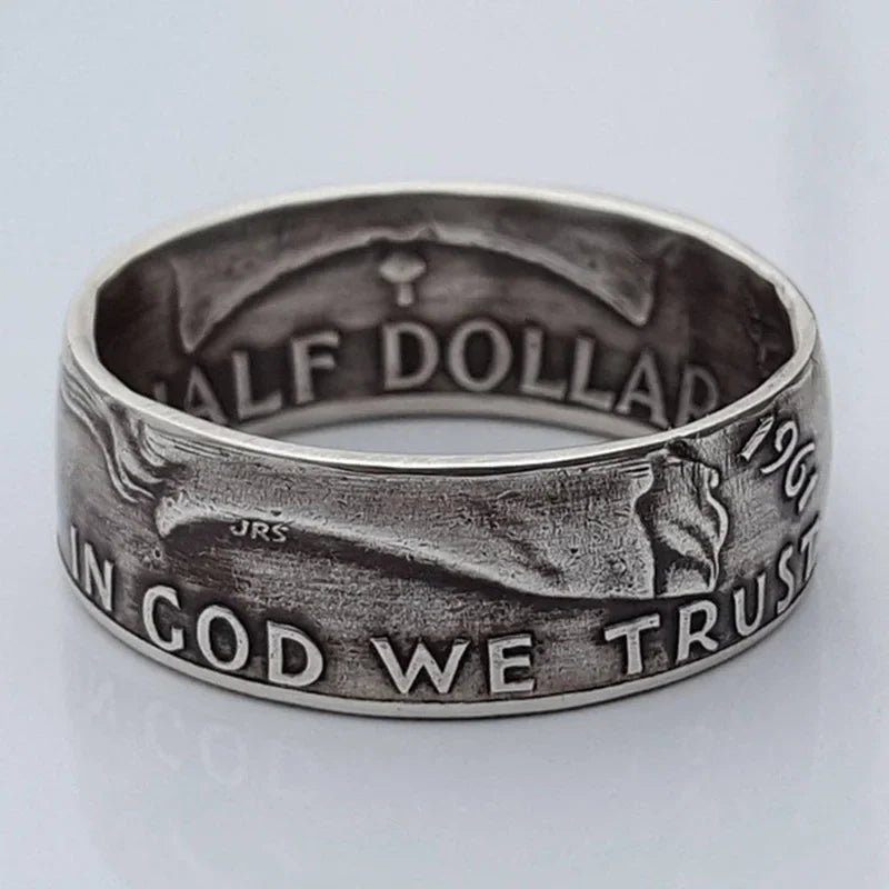 S925 Sterling Silver Vintage Embossed Ring | Men's Wedding Band