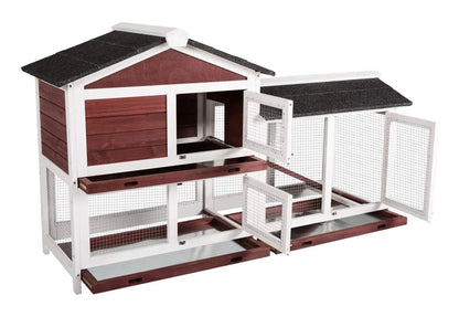 Outdoor Solid Wood Large Pet House Bamboo Rabbit House Cages Coop Wooden Rabbits Hutch