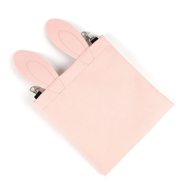 Rabbit Hay Feeder Bag - Adjustable Chew-Proof Foraging Pouch for Bunny/Chinchilla/Hamster Cages Hanging Hay Dispenser with Clips