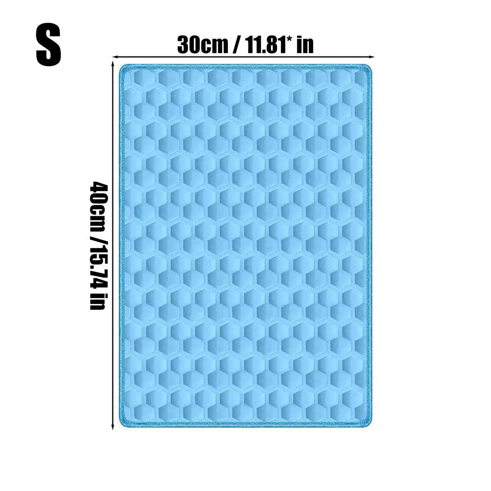 Pet Cooling Mat Chew-Resistant Cushion Pet Cats Bed Cooling Mat for Small Medium Large Breeds Animals Resting Camping Travel