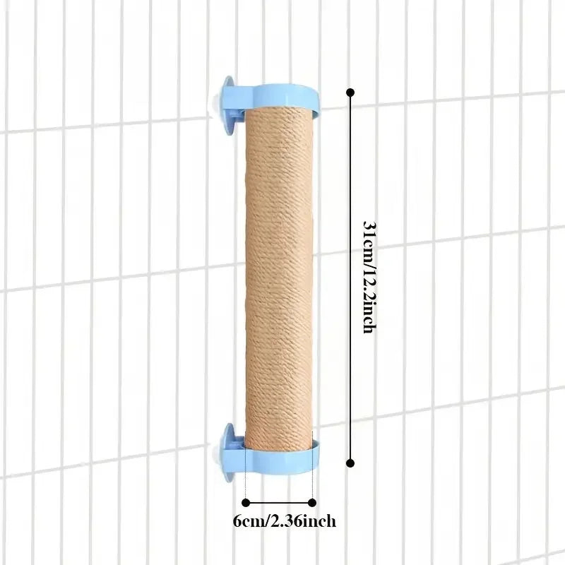 Adjustable Angle Rabbit Scratch Post | Natural Sisal Rabbit Claw Scratcher, Interactive Climbing, Scratch Toy for Rabbits, Cats
