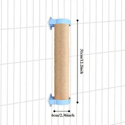 Adjustable Angle Rabbit Scratch Post | Natural Sisal Rabbit Claw Scratcher, Interactive Climbing, Scratch Toy for Rabbits, Cats