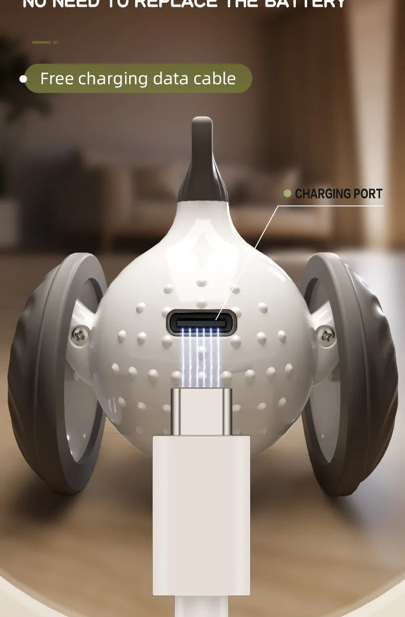 New pet self entertainment toy car, cat teasing tool, electric flying fish, intelligent running car, cat toy