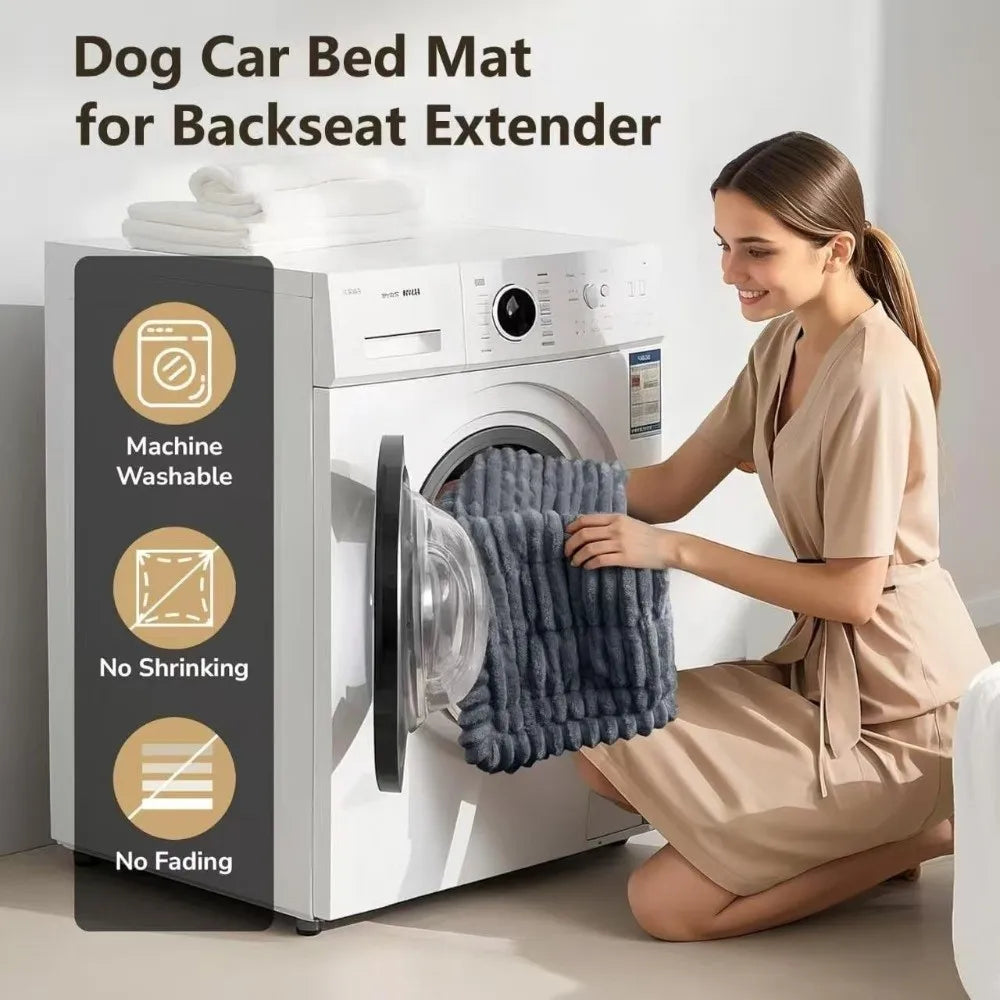New Durable High Quality Multi-Purpose Backseat Pet Bed Mat  Thick Breathable Plaid Dog Bed Washable Dog Car Seat Cover