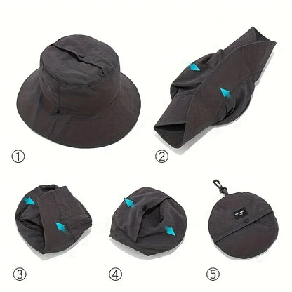 Portable Sun Protection Bucket Hat | UV-Resistant Quick-Dry Fishing Hat