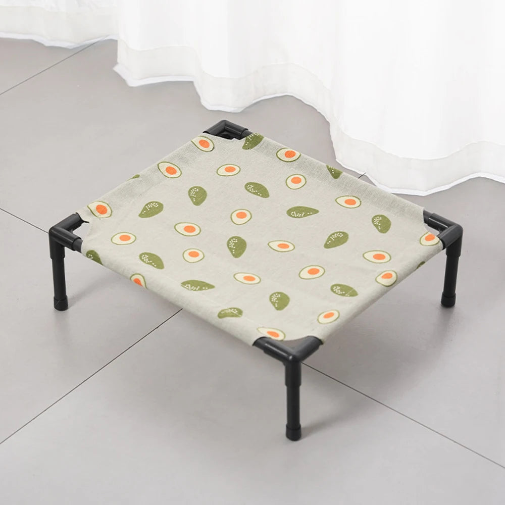 1PC Elevated Pet Bed Raised Small Animal Bed Breathable Washable Cooling Sleep Mat for Rabbit Hamster Cat Puppy Indoor Bed House
