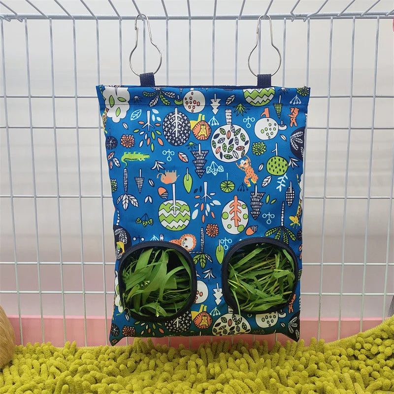 Rabbit Hay Bag Hay Dispenser For Guinea Pig Chinchilla Food House For Hay Guinea Pigs Feeder Hay Bag For Rabbits Pet Products