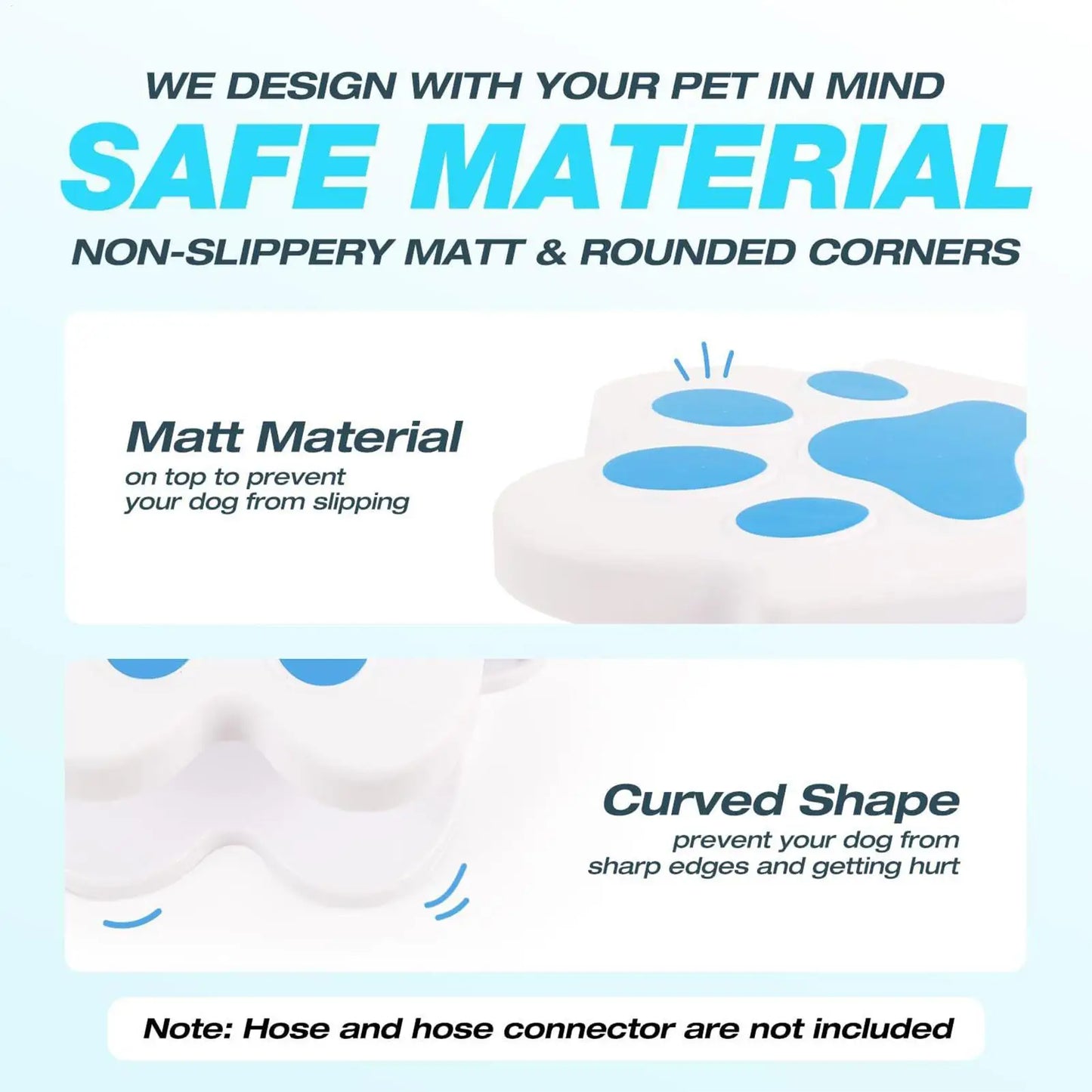 Pet Water Fountain Step on Dog Drinking Fountain Paw Activated Puppy Sprinkler Step on Pet Drinking Dispenser for Outdoor Garden