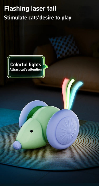 Pet Toys Interactive Cat Toy Electric Mouse Car Automatic Teaser Intelligent Obstacle Avoidance Pet Products Cat Accessories