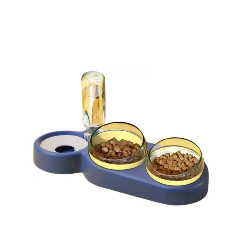 Pet Automatic Feeders 3 Bowl Pet Water Dispenser Feeders Large-diameter Dog Basin Cat Bowls Pet Automatic Feeders Wholesale