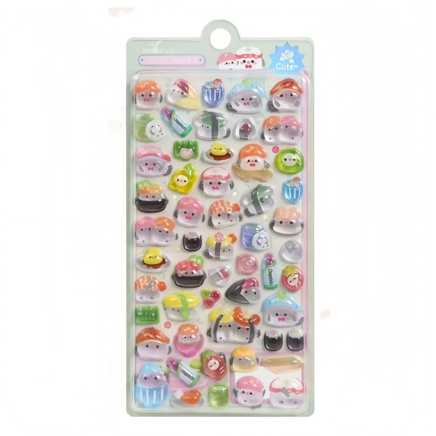 3D Food Stamping Seal Sticker | Japanese Anime Decorative Craft Stickers for Kids