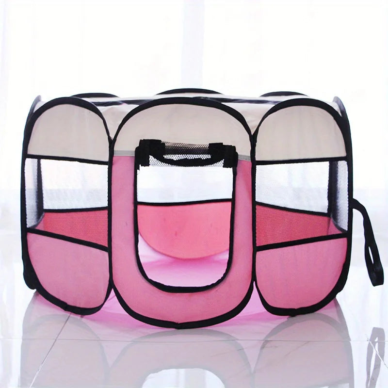 Classic-Style Portable Pet Playpen & Tent | Durable, Foldable, Comfort Design | Secure Outdoor Pet Bed for Cats & Dogs