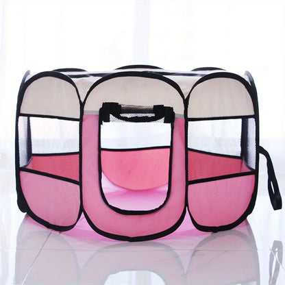 Classic-Style Portable Pet Playpen & Tent | Durable, Foldable, Comfort Design | Secure Outdoor Pet Bed for Cats & Dogs