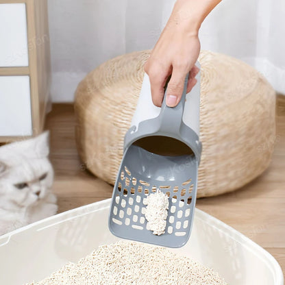 Cat Litter Shovel with Refill Bag For Pet Filter Clean Toilet Garbage Picker Cat Supply Cat Litter Scoop Box Self Cleaning Tools