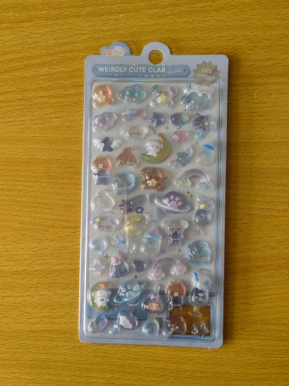 3D Food Stamping Seal Sticker | Japanese Anime Decorative Craft Stickers for Kids
