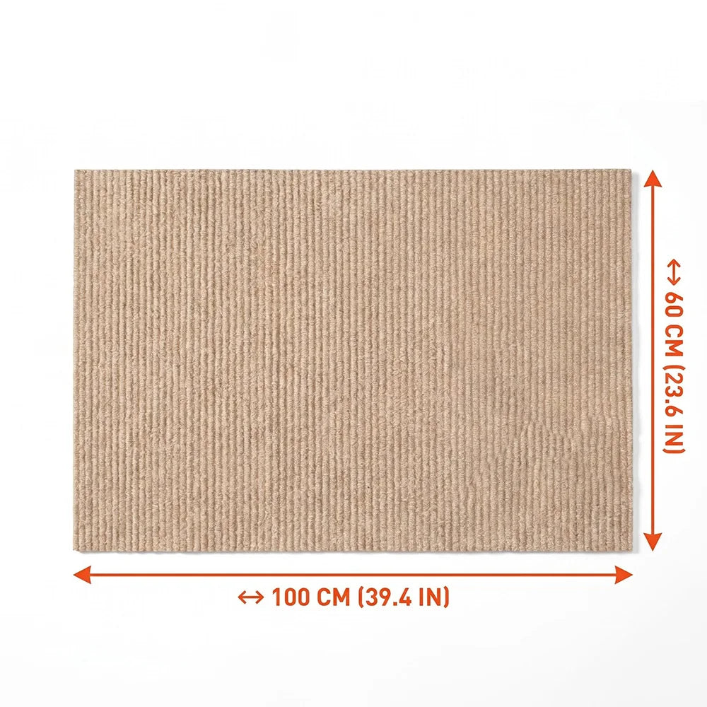 Cat Scratching Mat DIY Self-Adhesive Trimmable Carpet Anti-Scratch Furniture Protector for Fits Sofas Walls Doors