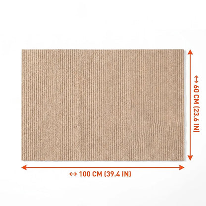 Cat Scratching Mat DIY Self-Adhesive Trimmable Carpet Anti-Scratch Furniture Protector for Fits Sofas Walls Doors