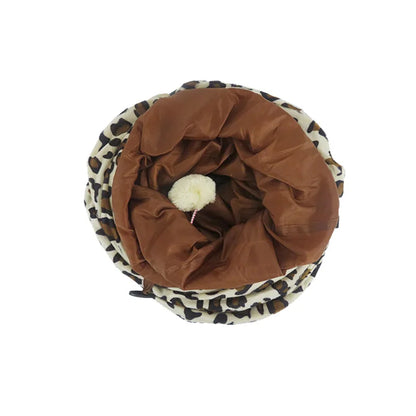 Perfect Cat Tunnel Leopard Print Crinkly 2 Ways Fun Pet Tunnel Kitten Play Toy Collapsible Rabbit Toys Cat Products