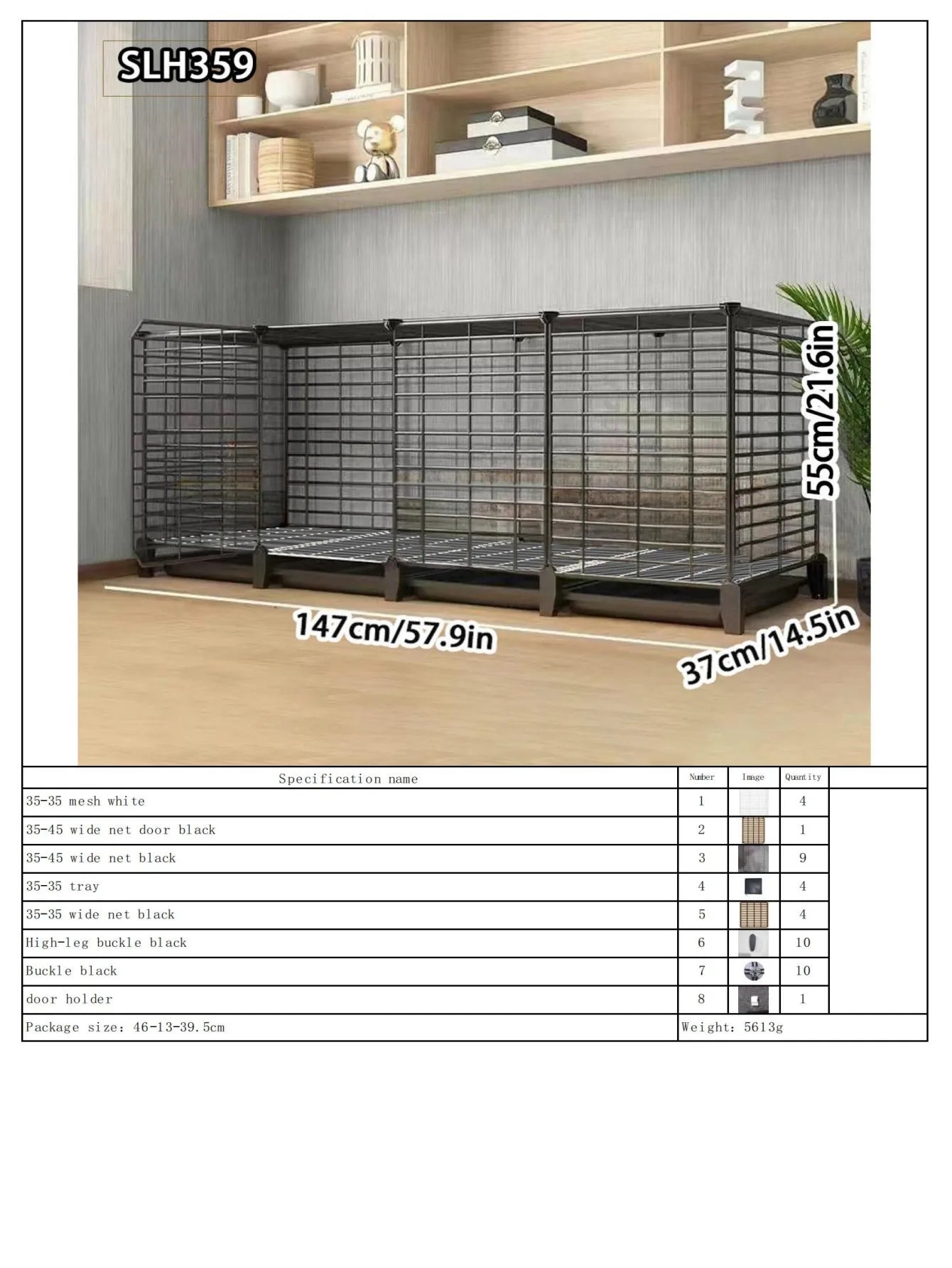Large Indoor Rabbit Cage with Automatic Cleaning Toilet for Domestic Rabbits, Guinea Pigs, and Other Pets