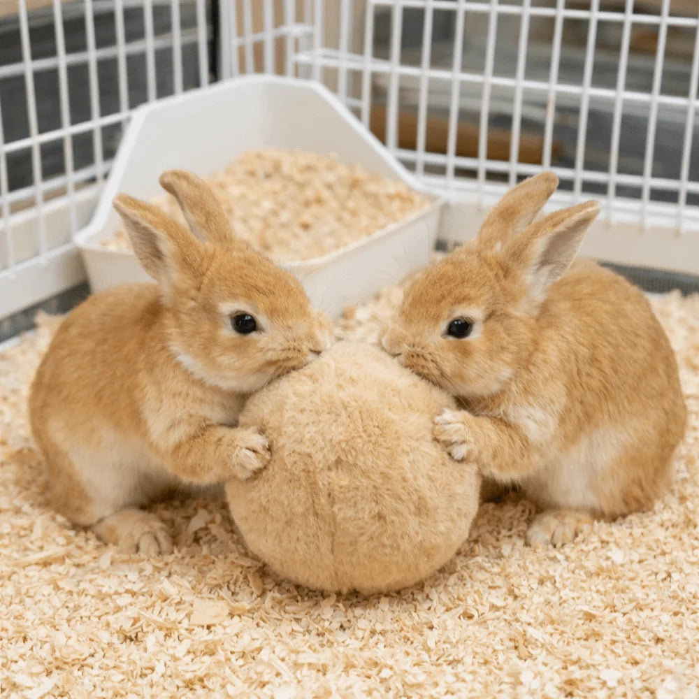 Bite Resistant Rabbit Soothing Ball Simulated Rabbit Buttocks Plush Pet Chewable Ball Comfortable Soft Rabbit Venting Ball