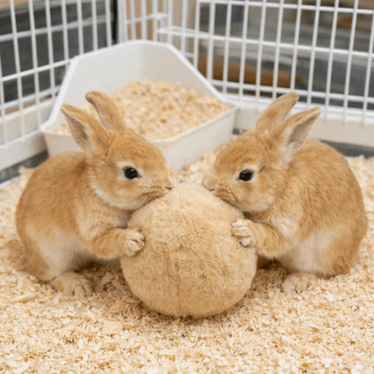 Bite Resistant Rabbit Soothing Ball Simulated Rabbit Buttocks Plush Pet Chewable Ball Comfortable Soft Rabbit Venting Ball